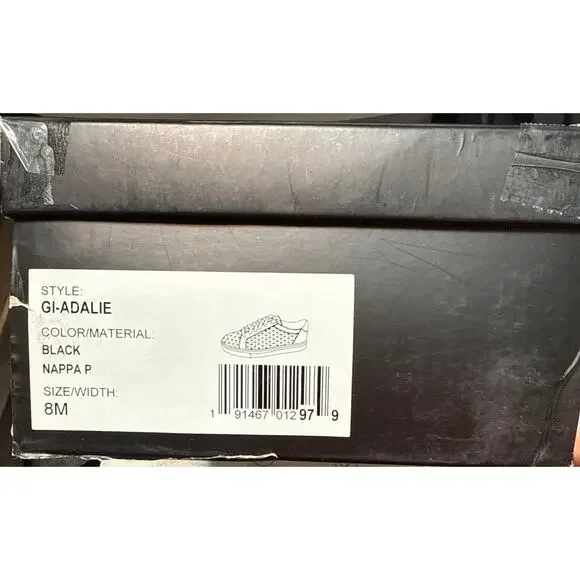 GILI Women’s Adalie Lace Up Sneakers Black Perforated Camo Trim Size 8M NWB - Picture 15 of 16